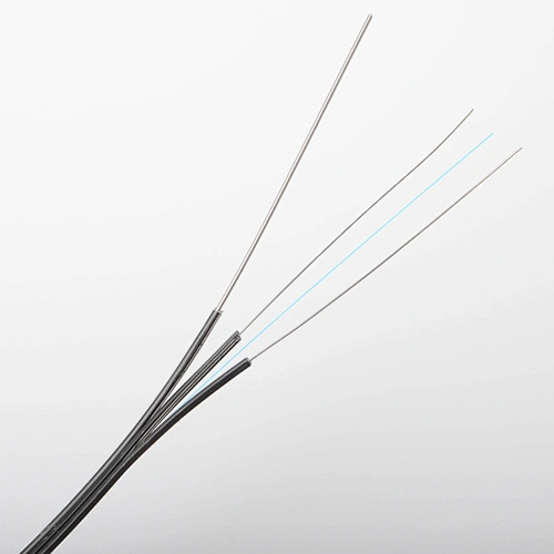 FTTH 1 core drop optical fiber cable single core self-supporting outdoor 3 steel wire butterfly optical cables